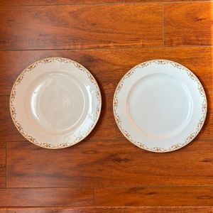 Reserved for Lea Vintage Set of 2 Limoges France Vignaud 9” plate